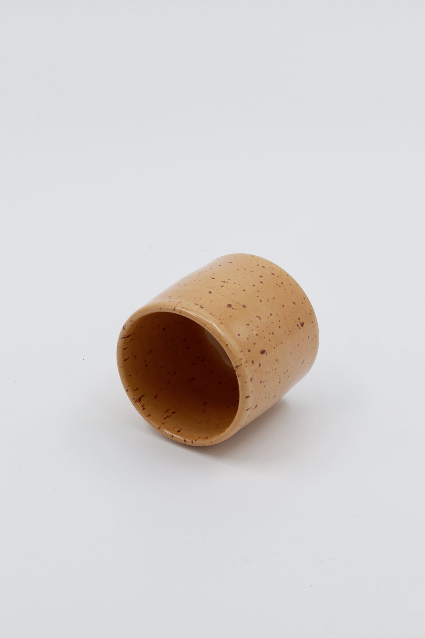 Koffiekopje oker spikkel #14
