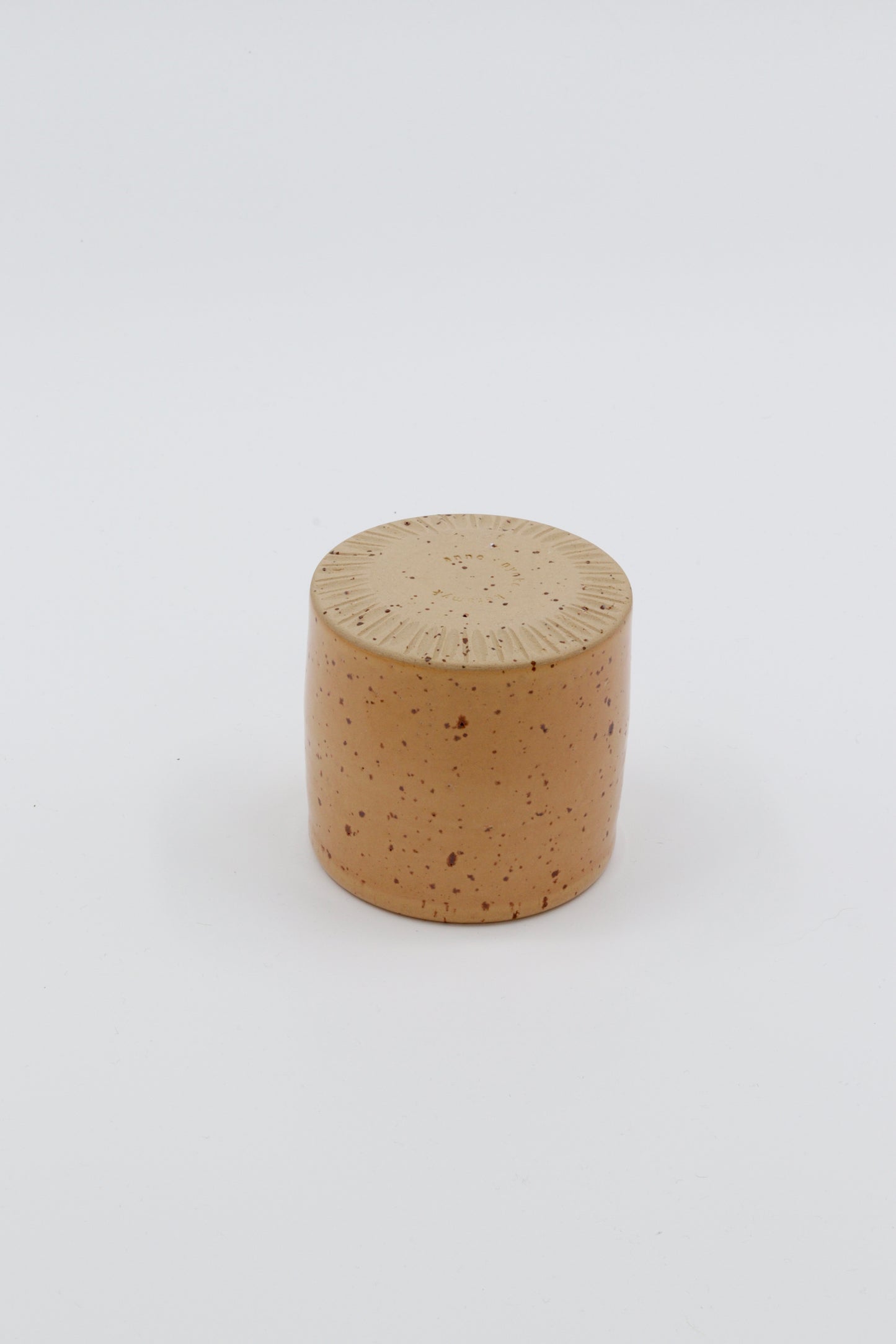 Koffiekopje oker spikkel #14