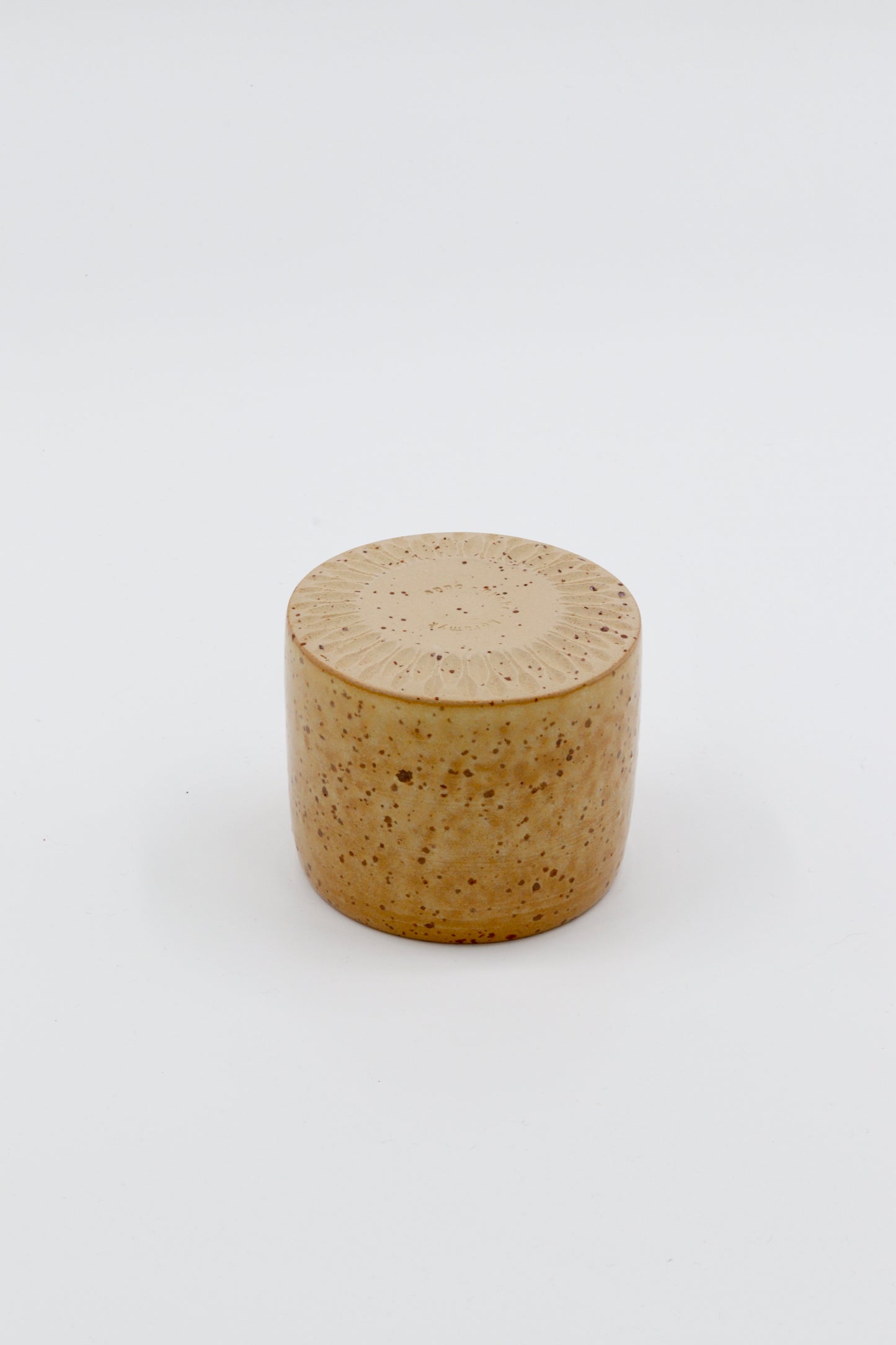 Koffiekopje geel/groen spikkel #11
